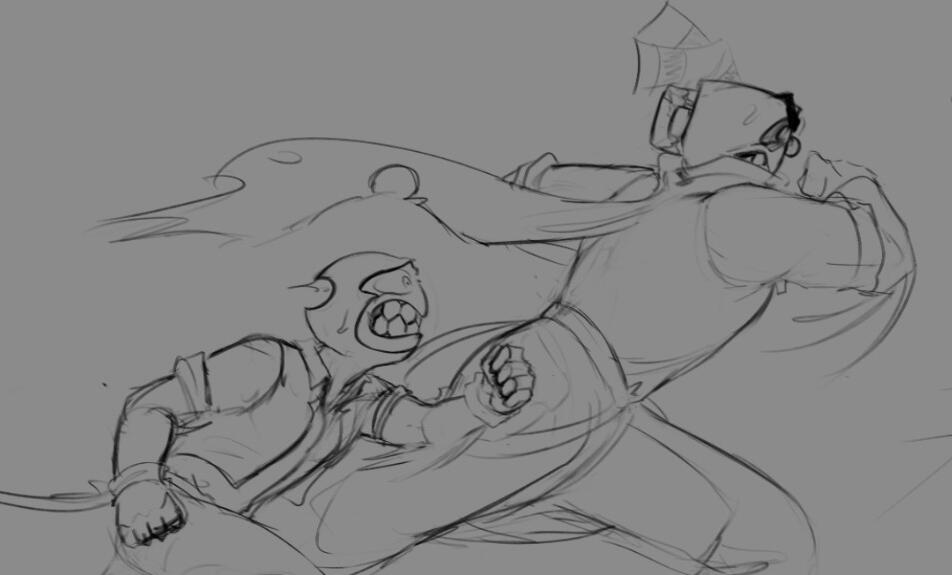 3/4 Body Sketch